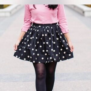 Kate Spade Polka Dot Black Skirt! Size: 0